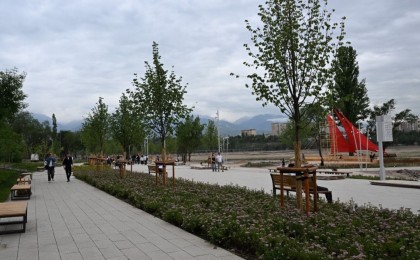 В Алматы на озере Сайран проведена консервация мостов и утепление водных растений