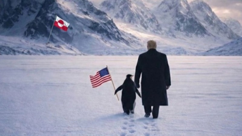 Белый дом опубликовал фото Трампа с пингвином