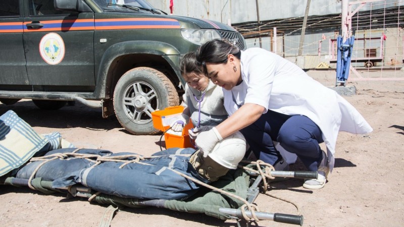 Казахмыс провёл учения по ликвидации возгорания на руднике