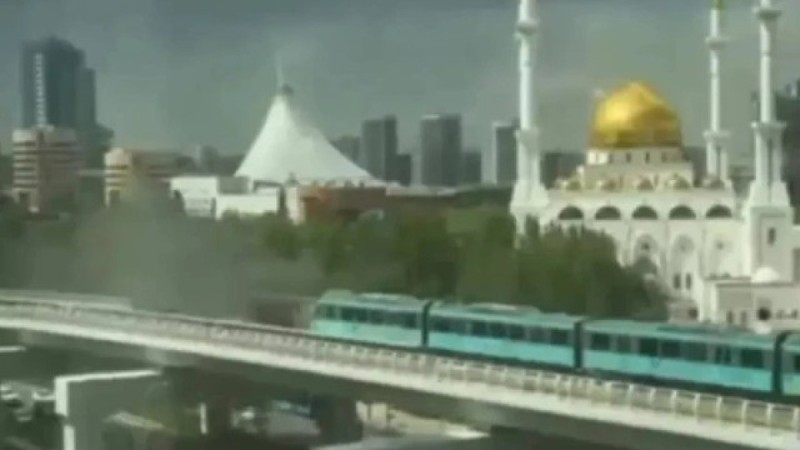 Пожар произошел на ЛРТ в Астане