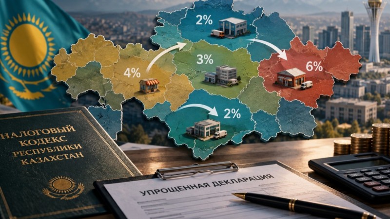 Единую ставку по упрощенке предложили установить для всего Казахстана